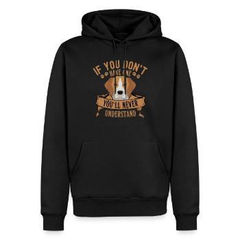 Lustiger Beagle Spruch für Beagle Liebhaber - Männer Premium Bio Hoodie - Schwarz - Vorne - Nico (187cm)