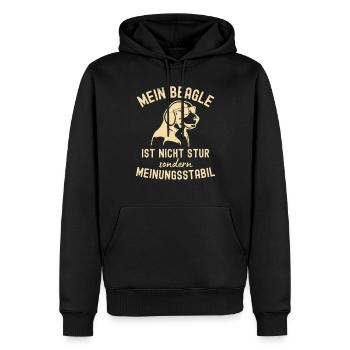 Lustiger Beagle Spruch für Beagle Liebhaber - Männer Premium Bio Hoodie - Schwarz - Vorne - Nico (187cm)