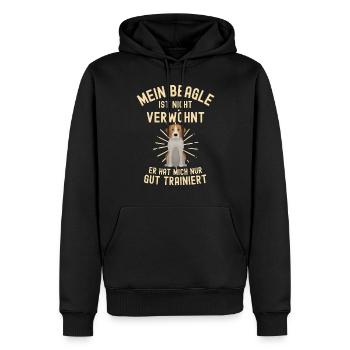Lustiger Beagle Spruch für Beagle Liebhaber - Männer Premium Bio Hoodie - Schwarz - Vorne - Nico (187cm)