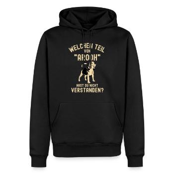 Lustiger Beagle Spruch für Beagle Liebhaber - Männer Premium Bio Hoodie - Schwarz - Vorne - Nico (187cm)