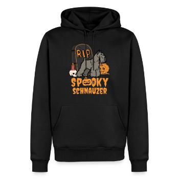 Mignon Schnauzer Halloween Costume Chien - Sweat à capuche Premium bio Homme - noir - Devant - Nico (187cm)