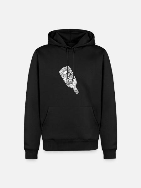Bottle - Sweat à capuche Premium bio Homme - noir