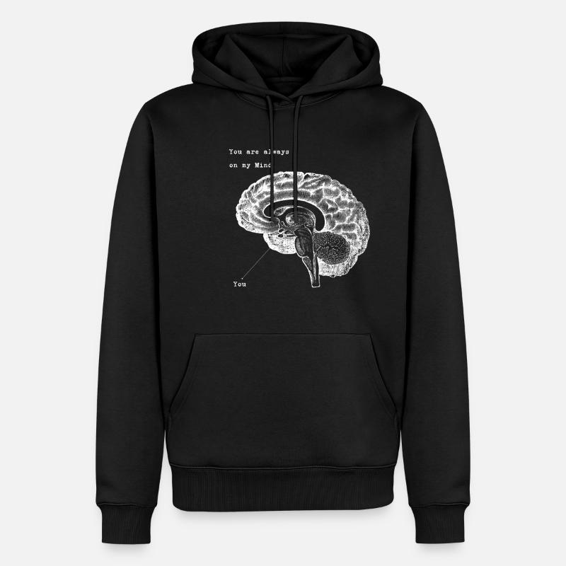 In my Mind - Männer Premium Bio Hoodie - Schwarz