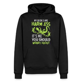 Reptilien Tropen Terrarium Terraristik - Männer Premium Bio Hoodie - Schwarz - Vorne - Nico (187cm)