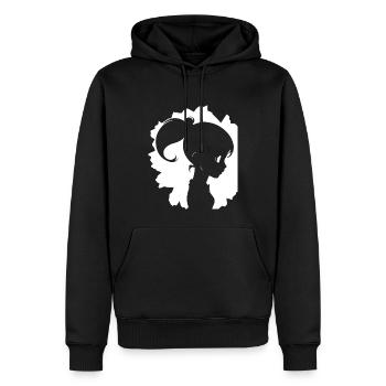 Batcave Girl Dark Fairytale Goth Occult Women Got - Sweat à capuche Premium bio Homme - noir - Devant - Nico (187cm)