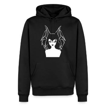 Gothic Girl Dark Fairytale Goth Occult Women Batc - Sweat à capuche Premium bio Homme - noir - Devant - Nico (187cm)