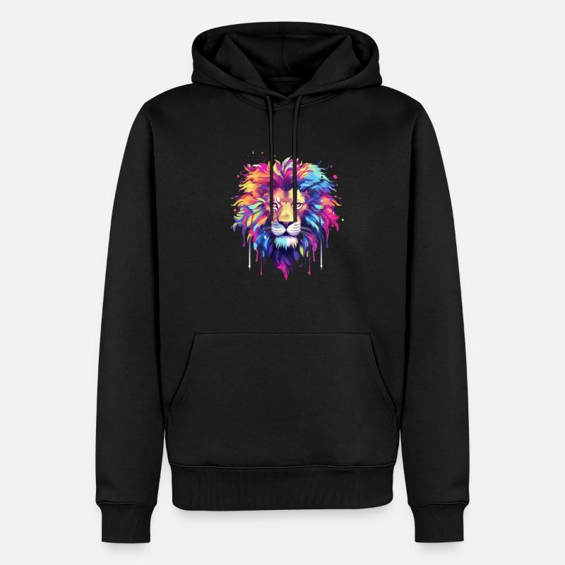 King Leon - Männer Premium Bio Hoodie - Schwarz