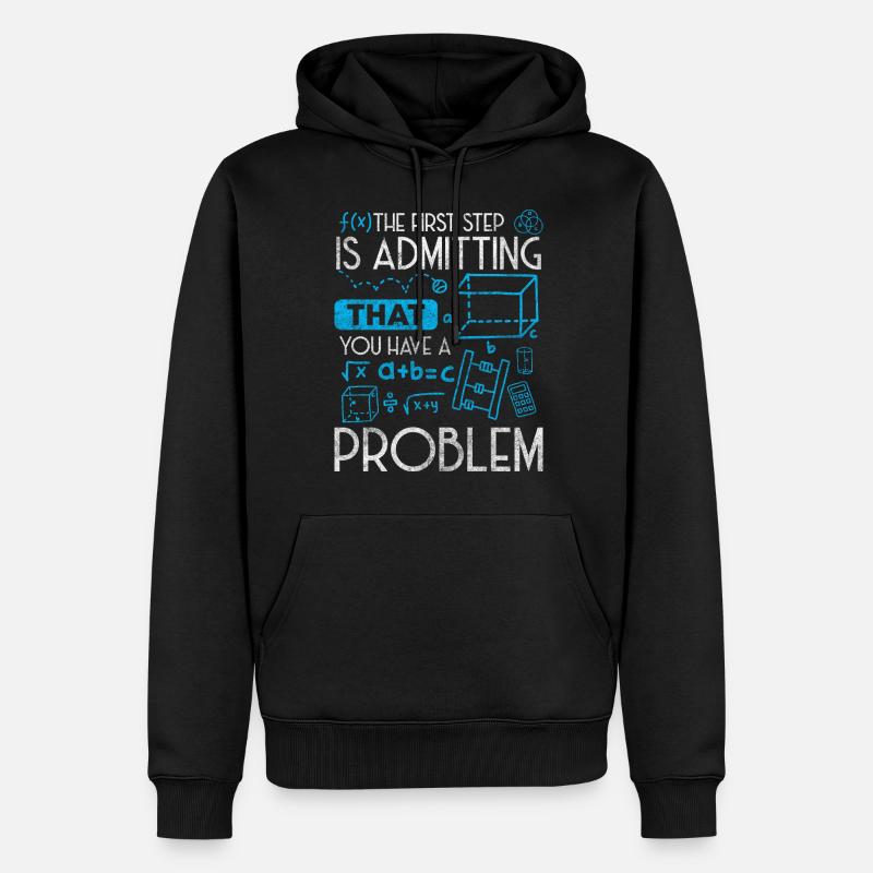 Probleme Sprüche Sarkasmus - Männer Premium Bio Hoodie - Schwarz