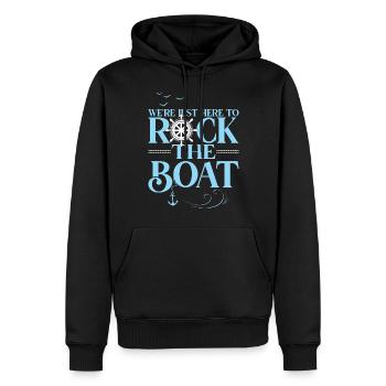 Cooler Spruch für Segel Gruppe Crew Boot Besatzung - Männer Premium Bio Hoodie - Schwarz - Vorne - Nico (187cm)
