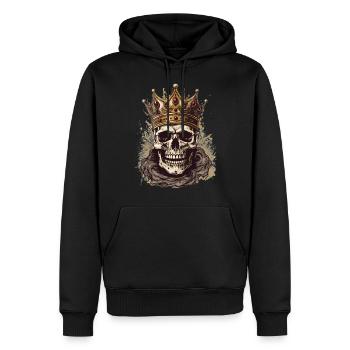 Halloween Skeleton King Sweet Sour Déguisement - Sweat à capuche Premium bio Homme - noir - Devant - Nico (187cm)