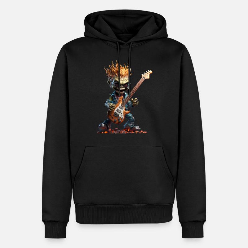 Diego der grüne Alien - Männer Premium Bio Hoodie - Schwarz