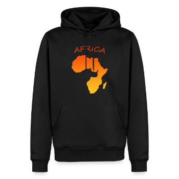 Africa Afrika - Männer Premium Bio Hoodie - Schwarz - Vorne - Nico (187cm)