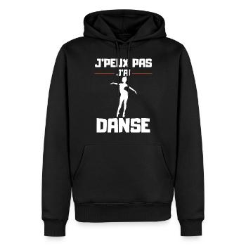 I Can't I Danced - Men’s Premium Organic Hoodie - black - Front - Nico (187cm)