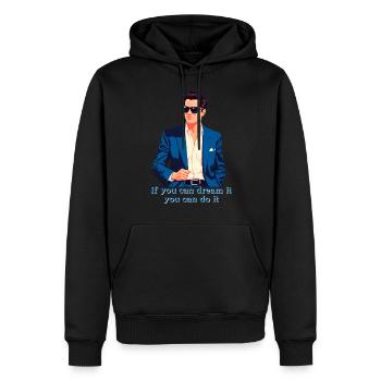Si vous pouvez le rêver, vous pouvez le faire - Sweat à capuche Premium bio Homme - noir - Devant - Nico (187cm)