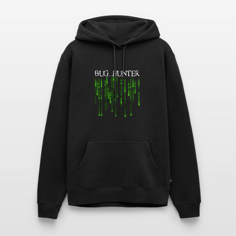Bug Hunter - Neon Green Source Code Bugs Männer Premium Bio Hoodie