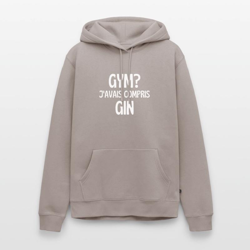 j'avais compris gin Sweat à capuche Premium bio Homme