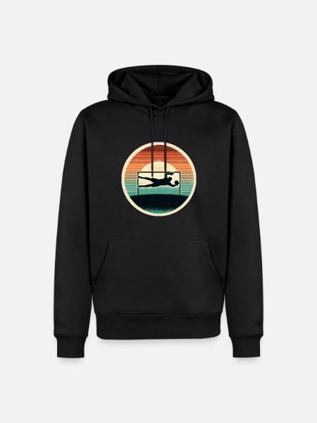Torwart Torhüter Fußball - Männer Premium Bio Hoodie - Schwarz