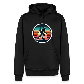 Inline Skating - Männer Premium Bio Hoodie - Schwarz - Vorne - Nico (187cm)