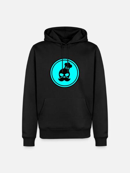 Cook skull icon - Men’s Premium Organic Hoodie - black