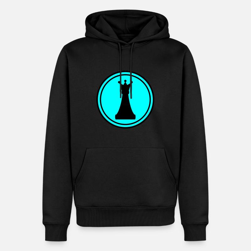 Schachfigur Königin - Männer Premium Bio Hoodie - Schwarz