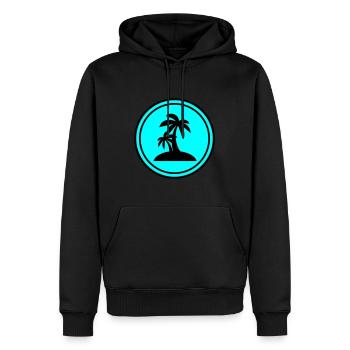 Cloverleaf luck - Men’s Premium Organic Hoodie - black - Front - Nico (187cm)