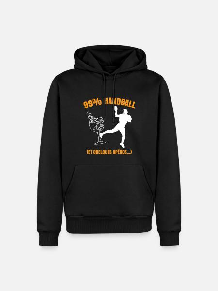 Handball Et Apéros - Sweat à capuche Premium bio Homme - noir