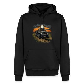 Unimog Off-Road Adventure : un VTT F robuste et puissant - Sweat à capuche Premium bio Homme - noir - Devant - Nico (187cm)