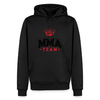Mma Team - Männer Premium Bio Hoodie - Schwarz - Vorne - Nico (187cm)