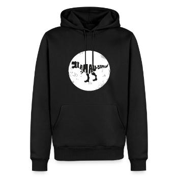 Dinosaur I'm Awesome Style. Earth. World - Men’s Premium Organic Hoodie - black - Front - Nico (187cm)