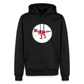 Dinosaurier. I am awesome style. Tiere. Urzeit - Männer Premium Bio Hoodie - Schwarz - Vorne - Nico (187cm)