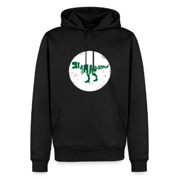 Dinosaurier. I am awesome style. Tiere. Urzeit - Männer Premium Bio Hoodie - Schwarz - Vorne - Nico (187cm)