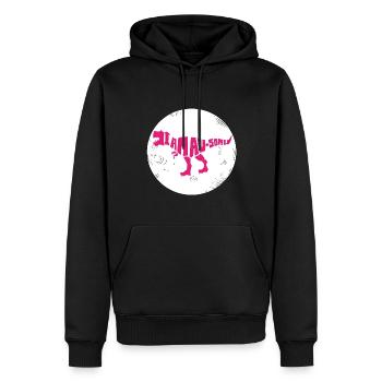 Dinosaurier. I am awesome style. Tiere. Urzeit - Männer Premium Bio Hoodie - Schwarz - Vorne - Nico (187cm)