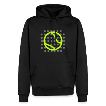 Padel Spieler Padelverein Padel-Tennis - Männer Premium Bio Hoodie - Schwarz - Vorne - Nico (187cm)