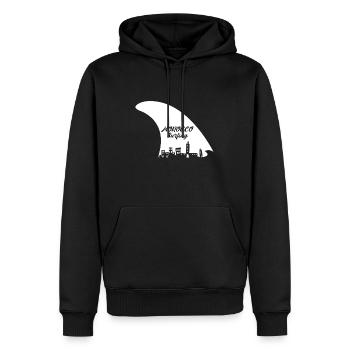 Morocco Surfing - Sweat à capuche Premium bio Homme - noir - Devant - Nico (187cm)
