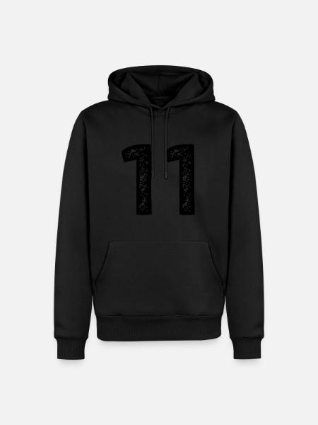 11 number jersey - Men’s Premium Organic Hoodie - black