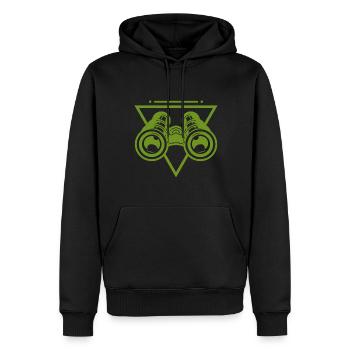 Fernglas Fernrohr - Männer Premium Bio Hoodie - Schwarz - Vorne - Nico (187cm)