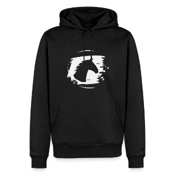Pferd Hengst Ross Stute Reitsport - Männer Premium Bio Hoodie - Schwarz - Vorne - Nico (187cm)