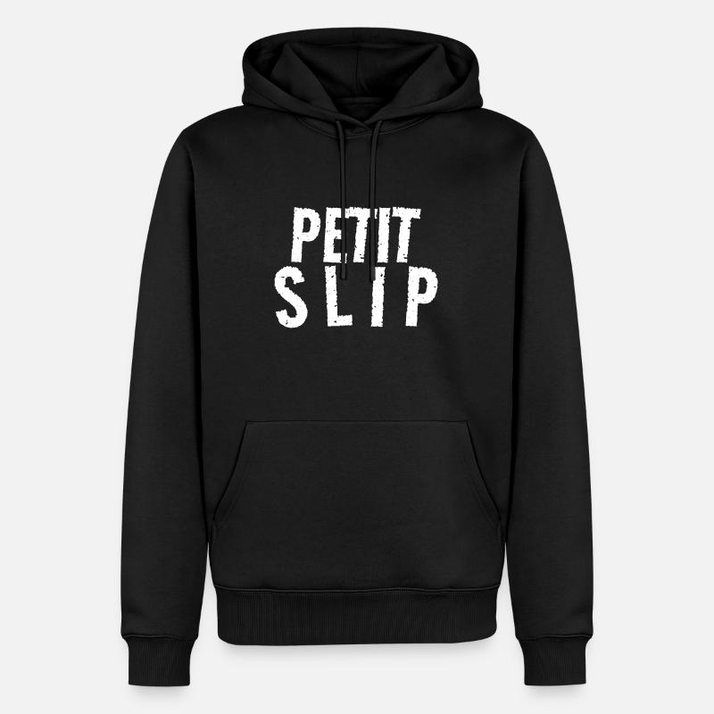 petit slip - Sweat à capuche Premium bio Homme - noir