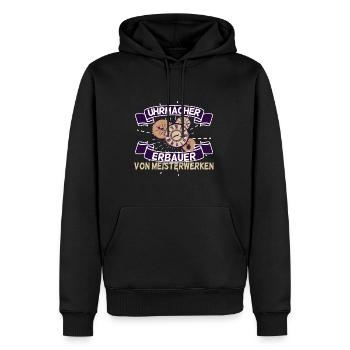 Uhrmacher Uhren Handwerker Werkstatt Geschenk - Männer Premium Bio Hoodie - Schwarz - Vorne - Nico (187cm)