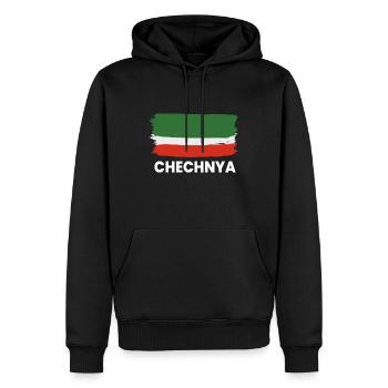 Chechnya Chechen Tschetschenien Tschetschene - Männer Premium Bio Hoodie - Schwarz - Vorne - Nico (187cm)