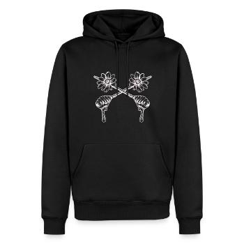 Abeille Apiculteur Conservation de la nature Miel Environnement - Sweat à capuche Premium bio Homme - noir - Devant - Nico (187cm)