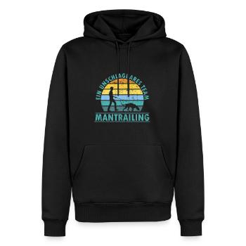 Mantrailing Team Fährtenhund Spürhund - Männer Premium Bio Hoodie - Schwarz - Vorne - Nico (187cm)