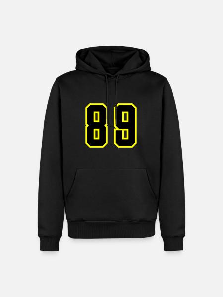 89 Number Leotard - Men’s Premium Organic Hoodie - black