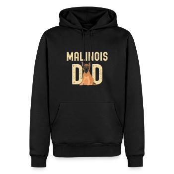 Belgian Malinois Papa Vater Liebhaber - Männer Premium Bio Hoodie - Schwarz - Vorne - Nico (187cm)