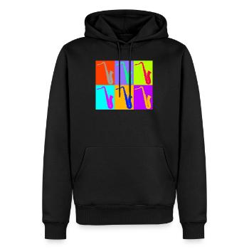 Saxophon sextet - Männer Premium Bio Hoodie - Schwarz - Vorne - Nico (187cm)