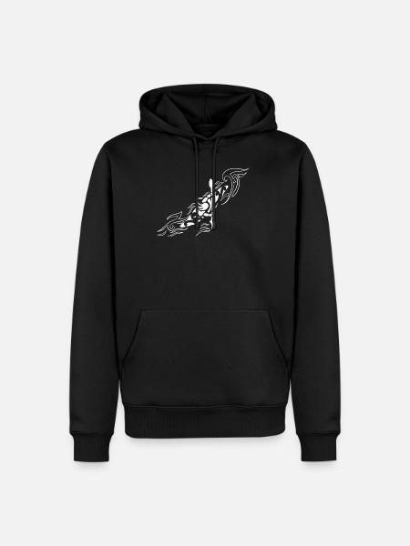Kajak Kajak Cooles Paddel Modernes Design - Männer Premium Bio Hoodie - Schwarz