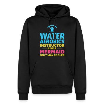 Wassergymnastik Instruktor Meerjungfrau Aquatische Fitness - Männer Premium Bio Hoodie - Schwarz - Vorne - Nico (187cm)