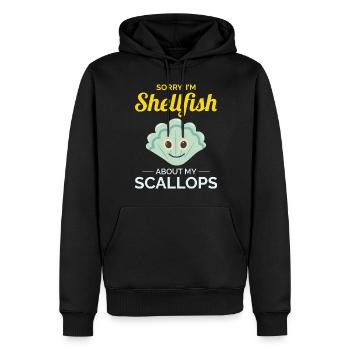 Jakobsmuscheln Sammler Strandräuber Schalentiere - Männer Premium Bio Hoodie - Schwarz - Vorne - Nico (187cm)