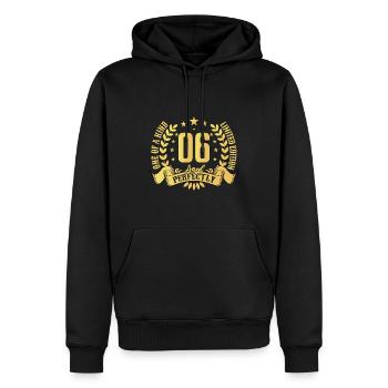6 ans cadeau d’anniversaire 6 ans - Sweat à capuche Premium bio Homme - noir - Devant - Nico (187cm)