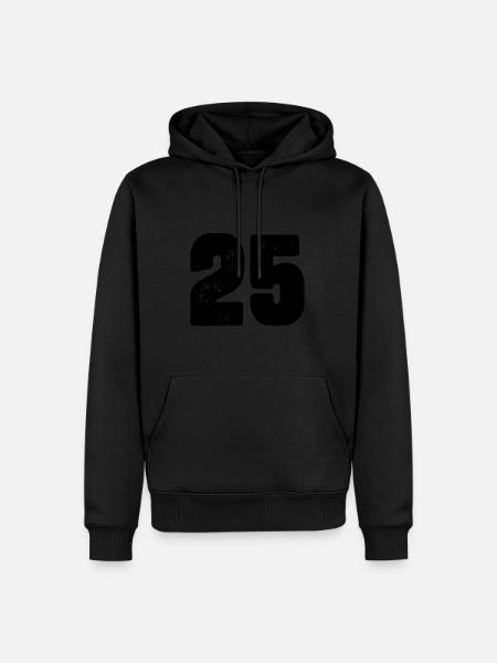 25 number jersey - Men’s Premium Organic Hoodie - black